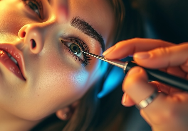 Eyelash extension treatment